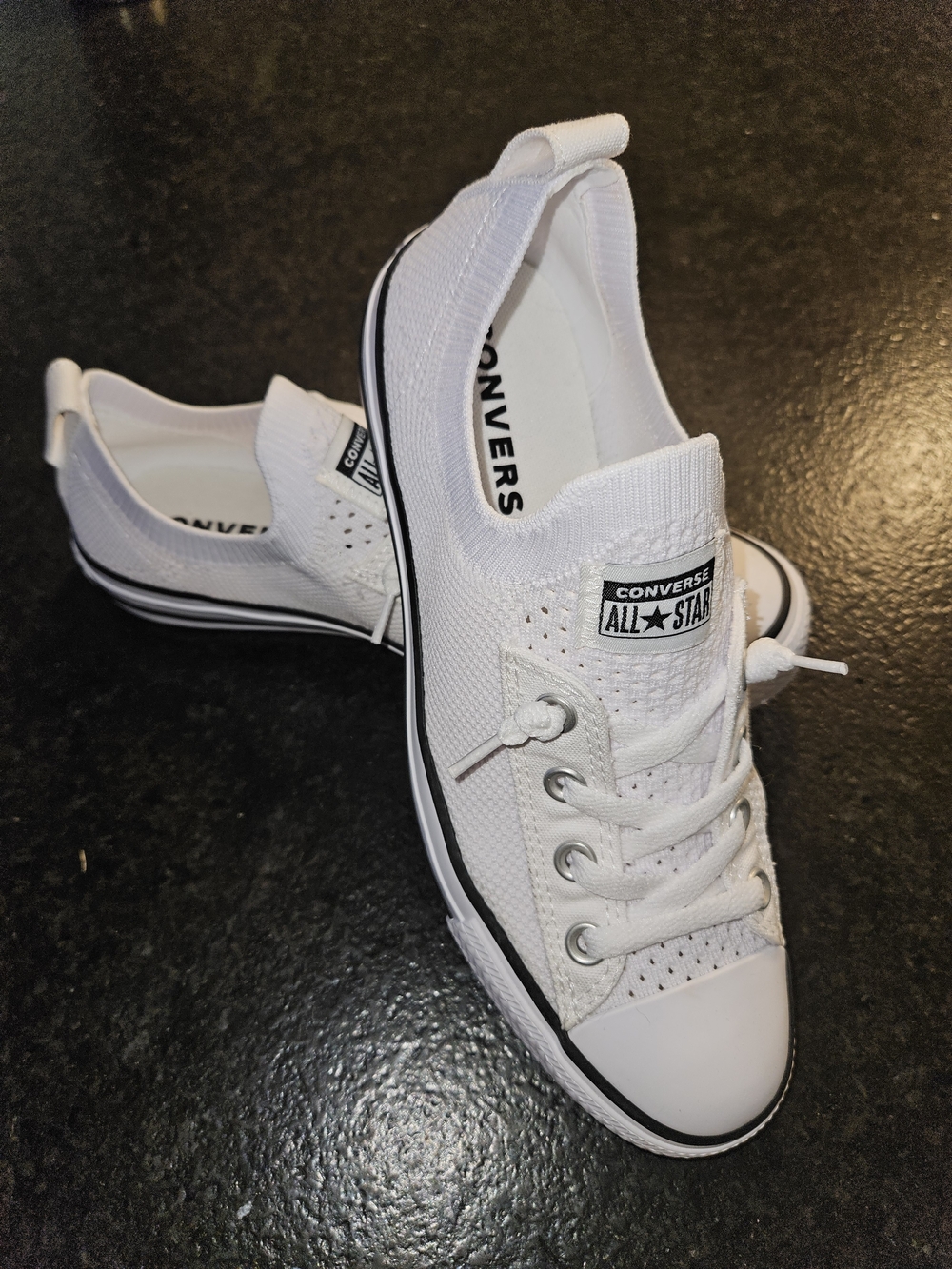 Converse All Star White Low-Top Slip-On Sneakers